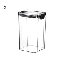 Multipurpose Food Storage Containers Set - Clear Jars with Lids for Cereal, Candy, and Dry Goods thumbnail 8