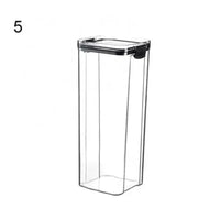 Multipurpose Food Storage Containers Set - Clear Jars with Lids for Cereal, Candy, and Dry Goods thumbnail 11
