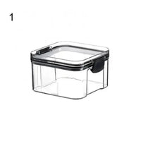 Multipurpose Food Storage Containers Set - Clear Jars with Lids for Cereal, Candy, and Dry Goods thumbnail 9