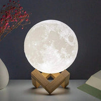 D5 Starry Moon Lamp 8Cm - LED Night Light with Stand, Perfect for Bedroom Decor and Gifts thumbnail 7