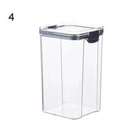 Multipurpose Food Storage Containers Set - Clear Jars with Lids for Cereal, Candy, and Dry Goods thumbnail 10