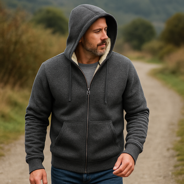 Heavyweight Thermal Zip Hoodie