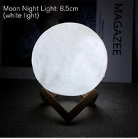 D5 Starry Moon Lamp 8Cm - LED Night Light with Stand, Perfect for Bedroom Decor and Gifts thumbnail 9