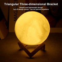 D5 Starry Moon Lamp 8Cm - LED Night Light with Stand, Perfect for Bedroom Decor and Gifts thumbnail 5