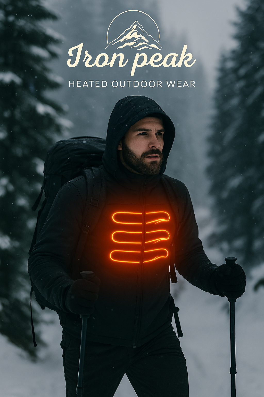 Heated outerwear in rugged winter terrain
